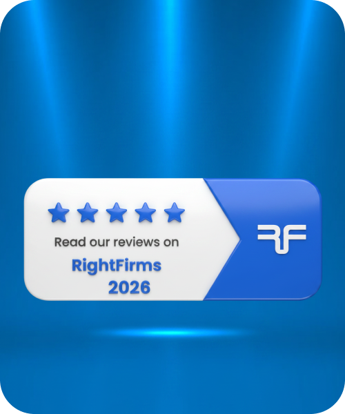 RightFirms - Top Reviewed Company recognition badge