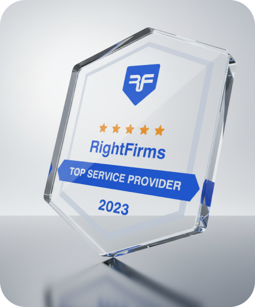 RightFirms - Top Service Provider recognition badge