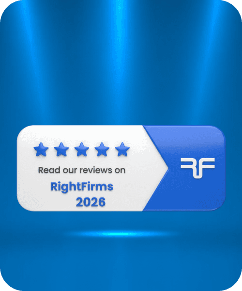 RightFirms - Top Reviewed Company recognition badge
