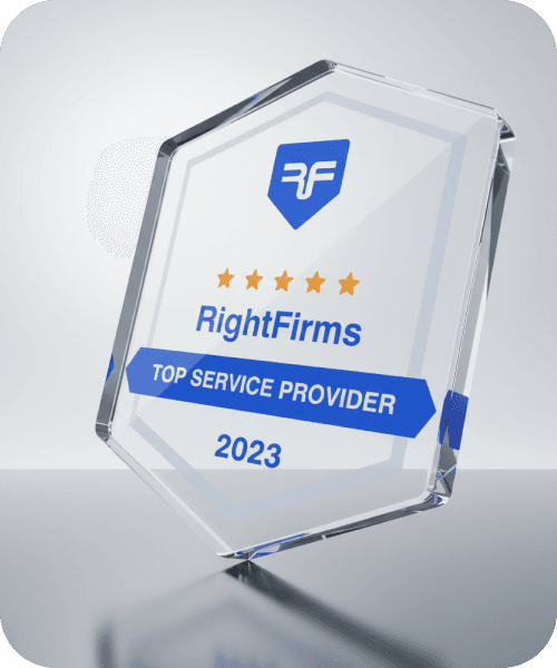 RightFirms - Top Service Provider recognition badge