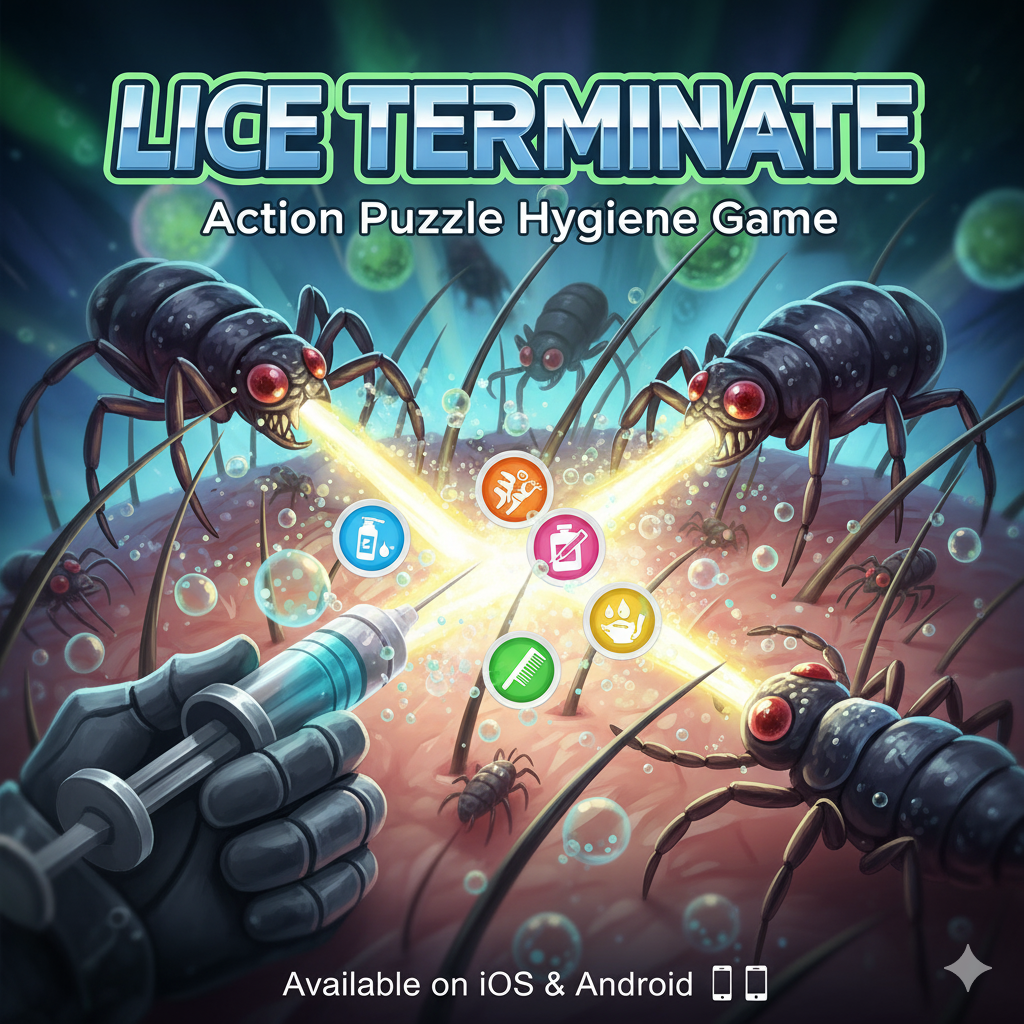 Lice Terminate - Action Puzzle Hygiene Game